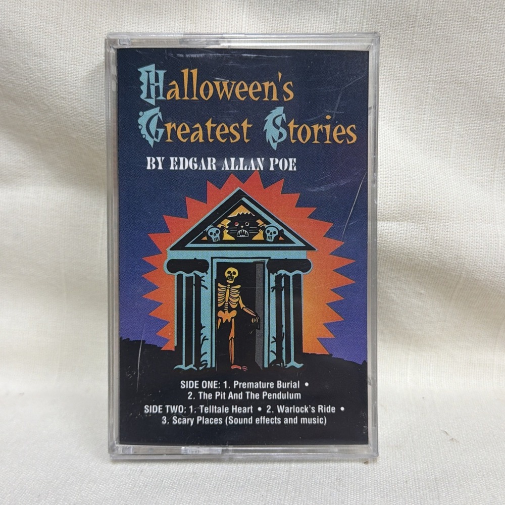 Halloween's Greatest Stories By Edgar Allan Poe Audio Cassette 1994